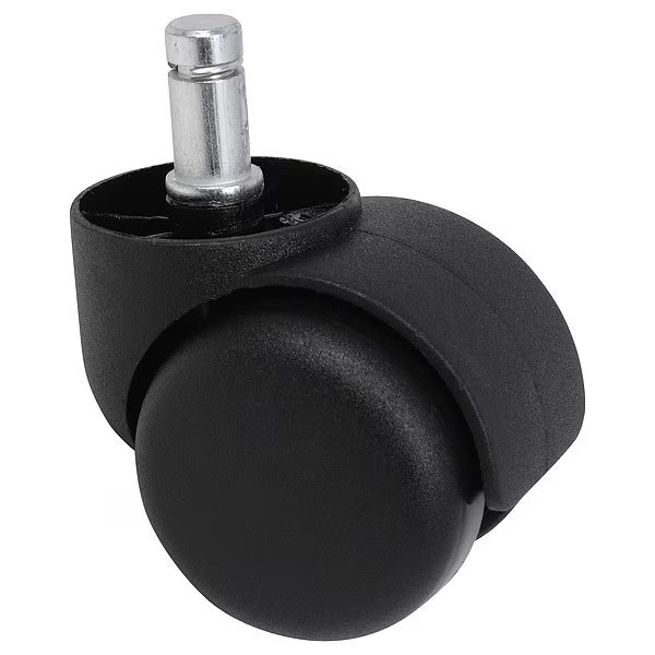 Caster Set, Black, 300 lb Cap., 2 in dia., Boss, Mfr#: TU015