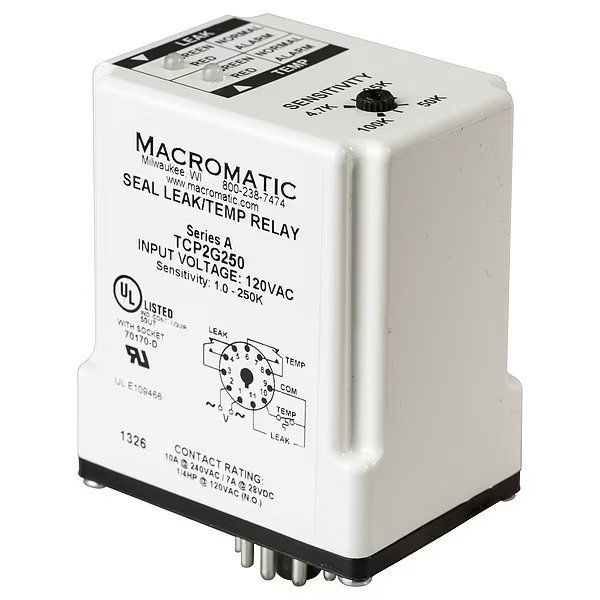 Seal/Temp Relay, Macromatic, Mfr#: TCP2G250-G
