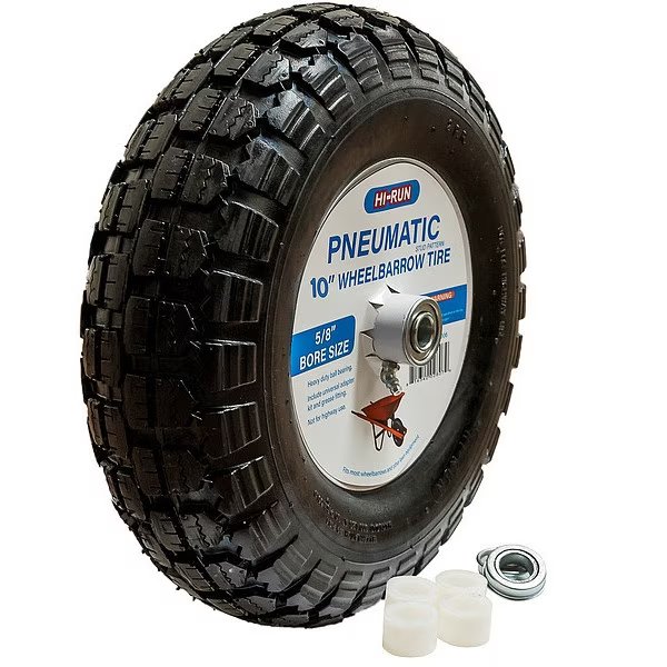 Tires and Wheels, 300 lb, Wheel Barrow, Hi-Run, Mfr#: WB1003