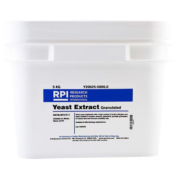 Yeast Extract, Granulated, 5kg, Rpi, Mfr#: Y20025-5000.0