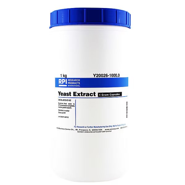 Yeast Extract Capsules, 1kg, PK1000, Rpi, Mfr#: Y20026-1000.0
