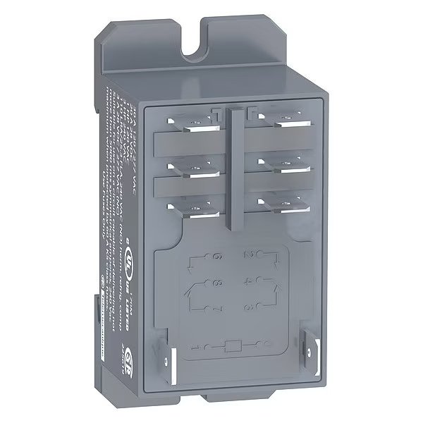 Enclosed Power Relay, DIN-Rail & Surface Mounted, DPDT, 24V AC, 8 Pins, 2 Poles, Schneider Electric, Mfr#: RPF2BB7