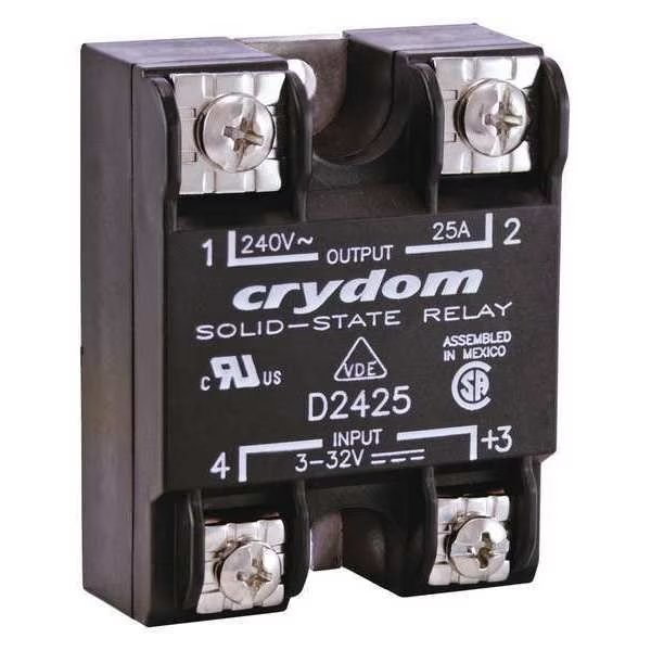 Solid State Relay, 3 to 32VDC, 10A, Crydom, Mfr#: D2410