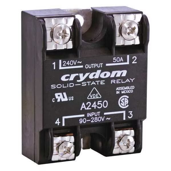 Solid State Relay, 90 to 280VAC, 75A, Crydom, Mfr#: A2475