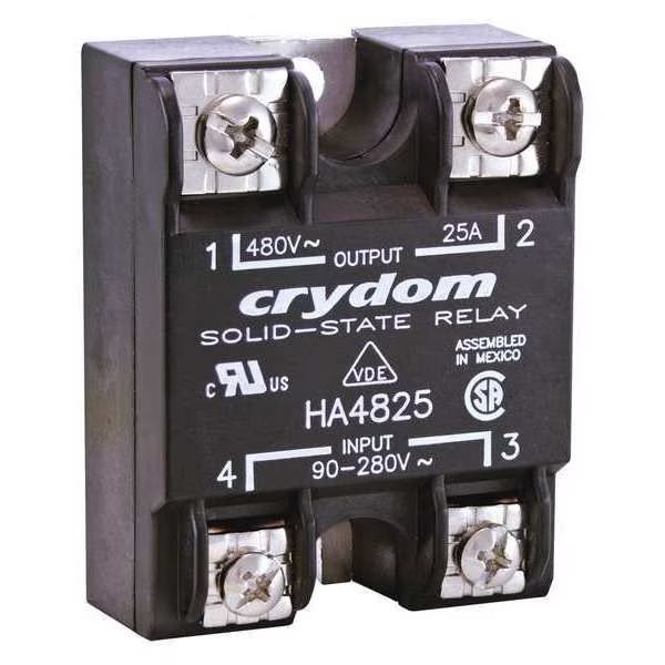 Solid State Relay, 18 to 36VAC, 50A, Crydom, Mfr#: HA4850E