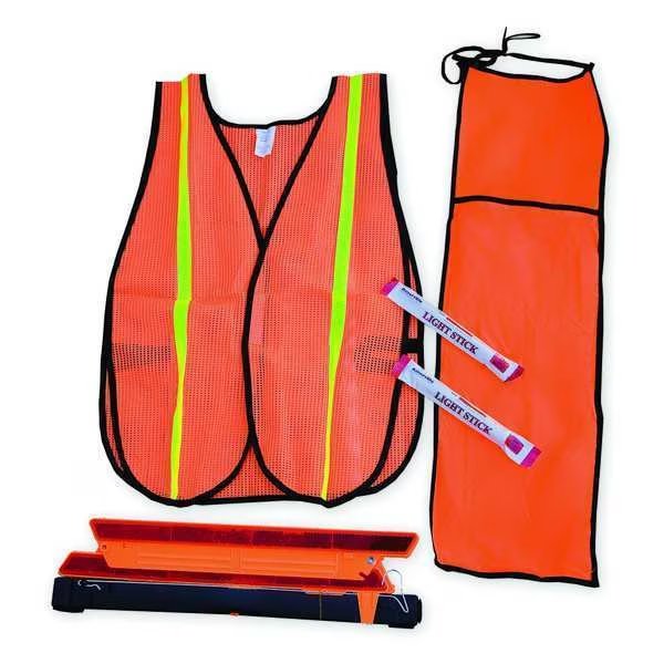 Motorist Safety Kit/Triangle, 5 Piece, Cortina Safety Products, Mfr#: 95-06-03