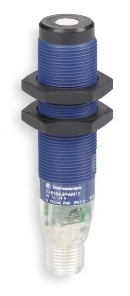 Ultrasonic Sensor, PNP, 508mm, 18mm dia., Telemecanique Sensors, Mfr#: VM18PNOQ