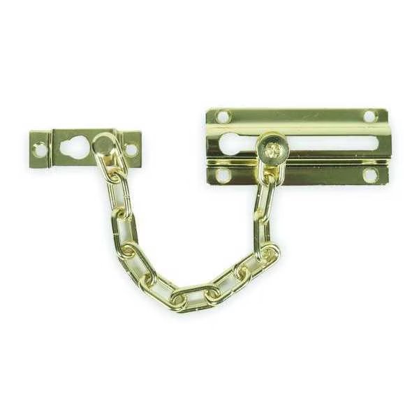 Chain Door Guard, Slide Bar, Brass Plated, EnjoyTool Select, Mfr#: 1HEX5