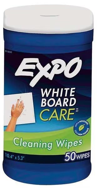 Dry Erase Board Cleaning Wipes, 6x9