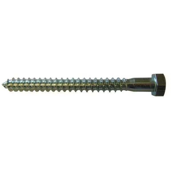 Lag Screw, 5/16 in, 4 in, Steel, Zinc Plated Hex External Hex Drive, 50 PK, EnjoyTool Select, Mfr#: U08280.031.0400