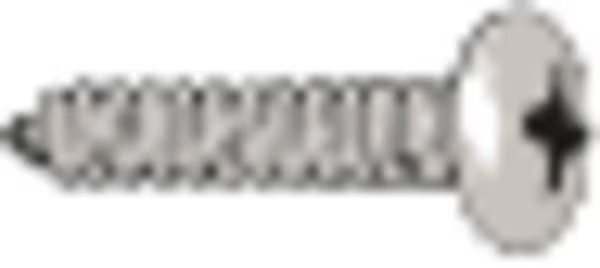 Sheet Metal Screw, #6 x 5/8 in, Zinc Plated Steel Pan Head Combination Phillips/Slotted Drive, EnjoyTool Select, Mfr#: U26661.013.0062