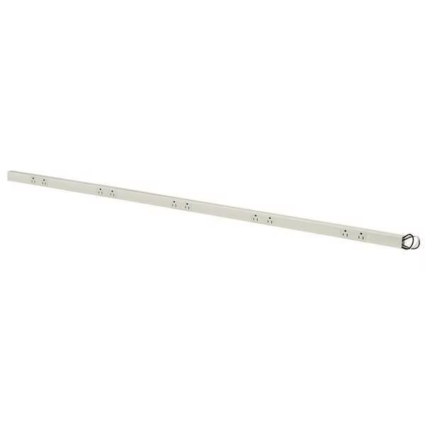 Prewired Raceway, 12 Outlets, PVC, Hubbell Wiring Device-Kellems, Mfr#: PT156112