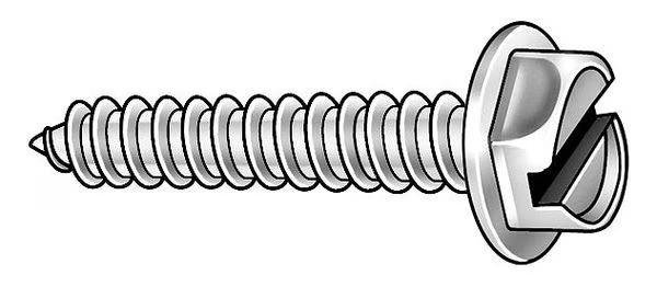 Sheet Metal Screw, #8 x 1-1/2 in, Zinc Plated Steel Hex Head Slotted Drive, 100 PK, EnjoyTool Select, Mfr#: U28100.016.0150