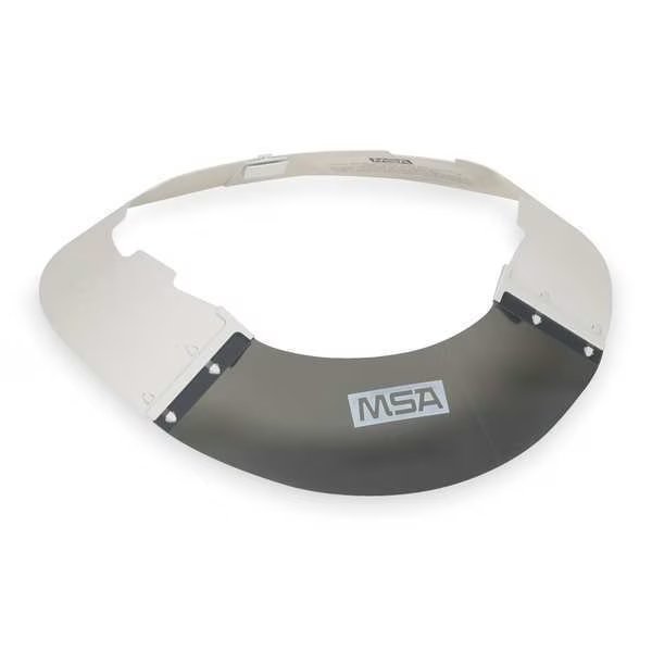 Sun Shield, For Use With Slotted V-Gard(R) Cap Gray/White, Msa Safety, Mfr#: 697290