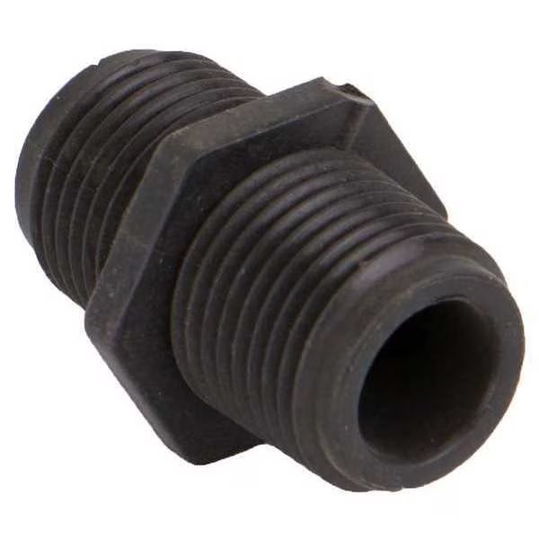 Hex Nipple, Polypropylene, 3/8