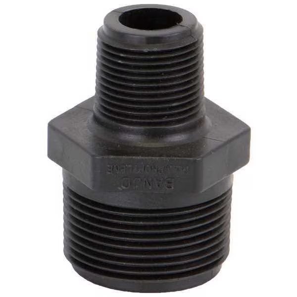 Reducing Nipple, Polypropylene, 1-1/4" x 3/4", Schedule 80, 300 psi Max Pressure, EnjoyTool Select, Mfr#: RN125-075