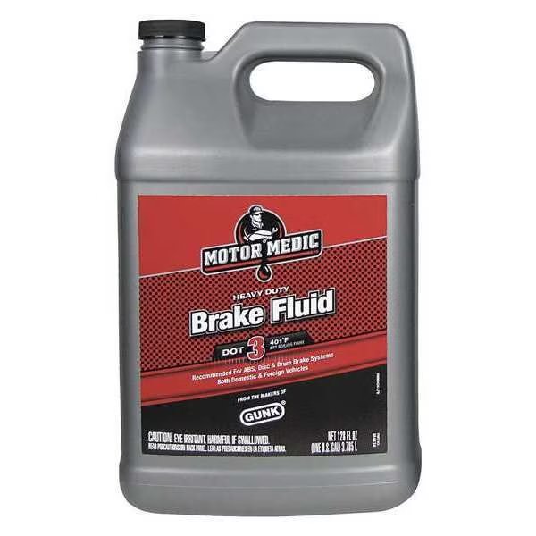 1 gal. DOT 3 Brake Fluid - Plastic Bottle, Motor Medic, Mfr#: M4434