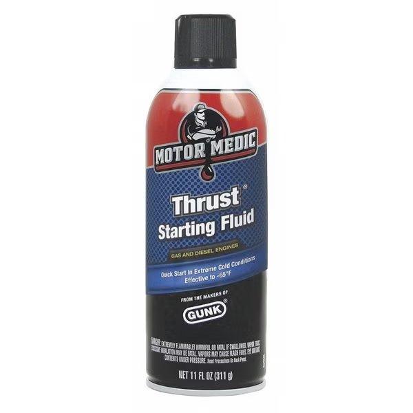 Starting Fluid, Aerosol Can, 11 oz, Diesel Engines/Gasoline Engines, Thrust, Motor Medic, Mfr#: M3815