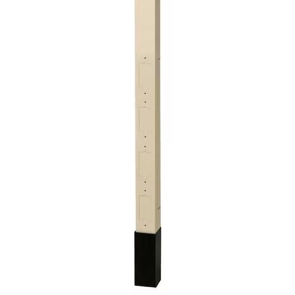 Alum Service Pole, Ivory, Includes Divider, Hubbell Wiring Device-Kellems, Mfr#: HBLPPO15AI