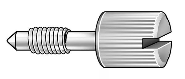 Captive Panel Screw, #10-24 Thrd Sz, 1 1/2 in Lg, 1/4 in Thrd Lg, Knurled, Plain, EnjoyTool Select, Mfr#: 218SS1024