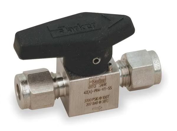 Rotary Plug Valve, 1/4 In, 316 SS, 1/4 Turn, Parker, Mfr#: 4A-PR4-VT-SS