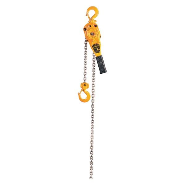 7/8 in. Hook Opening Lever Chain Hoist with 10 ft. Hoist Lift and 1500 lbs. Load Capacity, Harrington, Mfr#: LB008-10