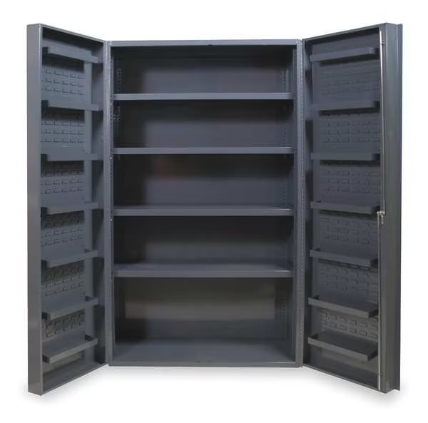 Extra-Heavy Duty Bin Cabinet, 48 in W, 84 in H, 24