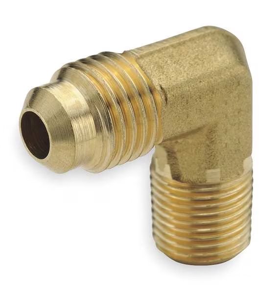 Male Elbow, 45deg, Brass, Tube x MNPT, PK10, Parker, Mfr#: 149F-10-6