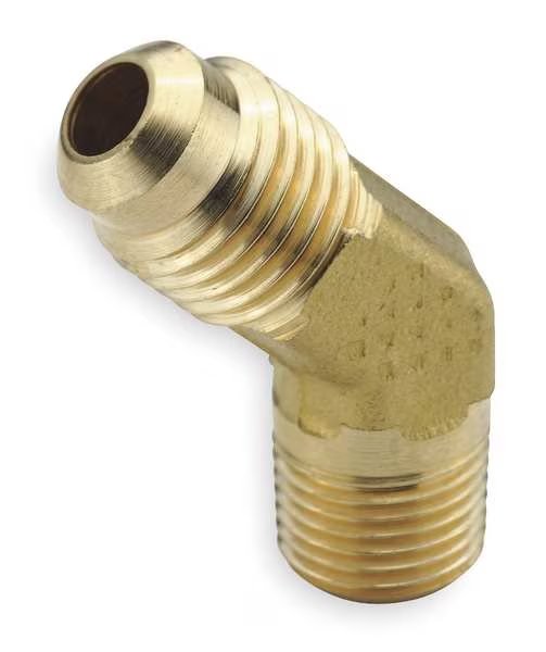 Male Elbow, Brass, Tube x MNPT, PK10, Parker, Mfr#: 159F-4-4