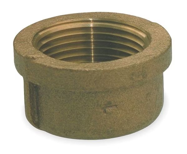 Red Brass Cap, FNPT, 1-1/4" Pipe Size, EnjoyTool Select, Mfr#: 6RCY3