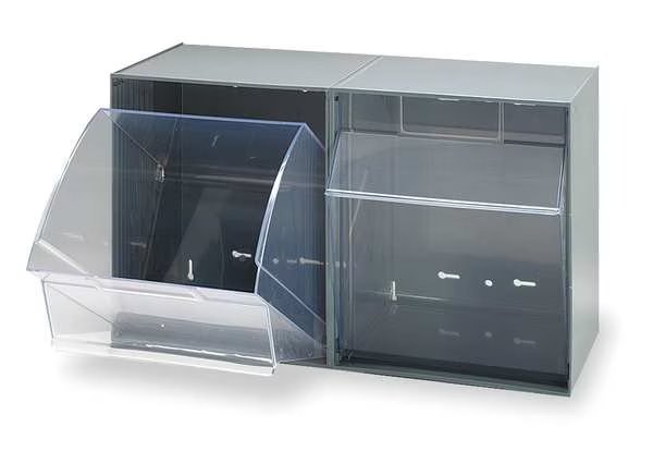 Plastic Tip-Out Bin Gray, Quantum Storage Systems, Mfr#: QTB302GY