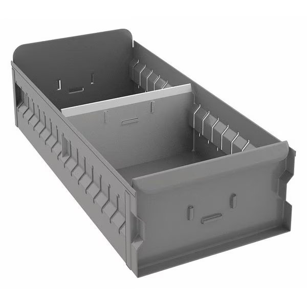 Drawer Storage Bin, Steel, 8 1/4 in W, 4 1/2 in H, 17 in L, Gray, EnjoyTool Select, Mfr#: BX-818