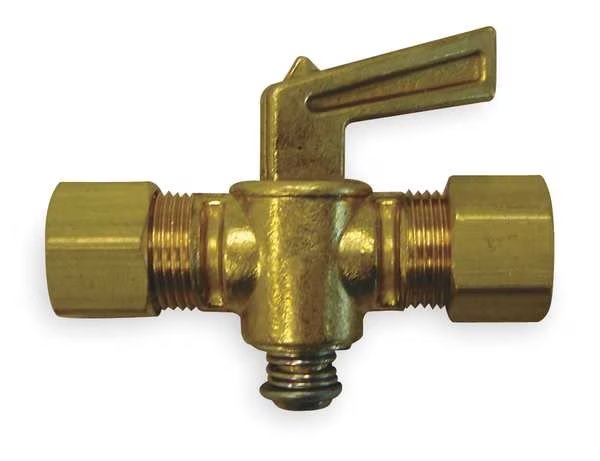 Ground Plug Valve, 1/4 In, 30 PSI, Brass, Hansen, Mfr#: A6769
