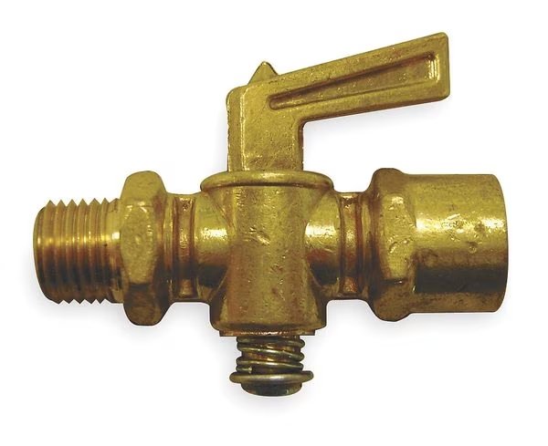 Truck Ground Plug Valve, 1/4 In, Brass, Weatherhead, Mfr#: W20332
