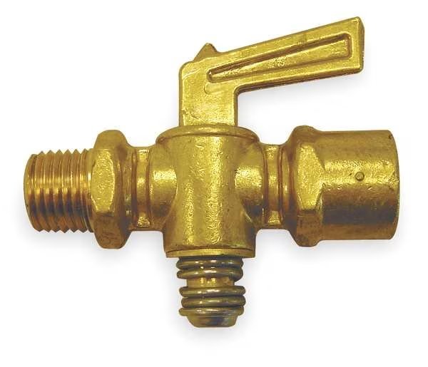 Ground Plug Valve, 1/4 In, 30 PSI, Brass, EnjoyTool Select, Mfr#: 6829