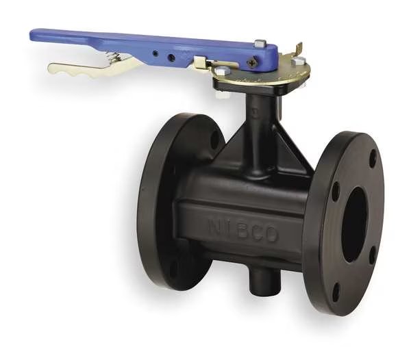 Butterfly Valve, Lever, 4 In, Cast Iron, Nibco, Mfr#: FC27653 4