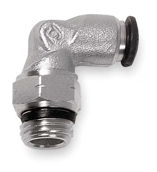 Swivel Elbow, 90 Deg, 10mm Tube Sz, PK3, Aignep Usa, Mfr#: 50110N-10-1/4-PK3