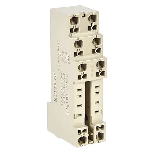 Relay Scket, Finger Safe, Square, 8 Pin, 10A, Omron, Mfr#: PYF08S