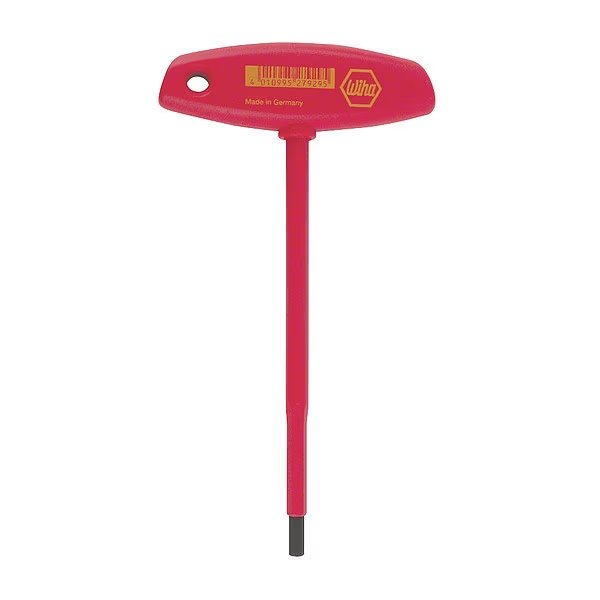 SAE Plain Hex Key, 1/4" Tip Size, 5 57/64 in Long, 5 57/64 in Short, Wiha, Mfr#: 33485
