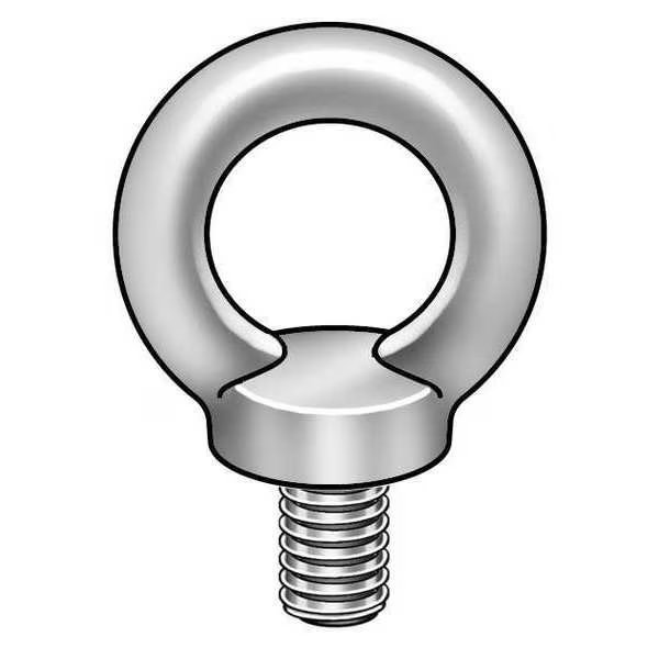 Machinery Eye Bolt With Shoulder, M24-3.00, 36 mm Shank, 50 mm ID, Steel, Zinc Plated, EnjoyTool Select, Mfr#: RB580240-001P2