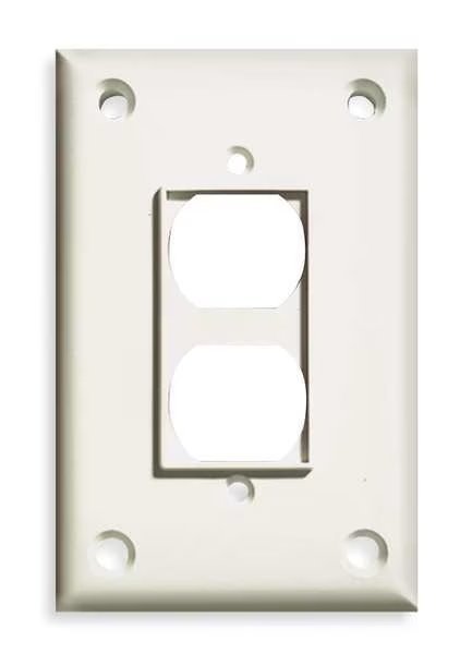 Duplex Wall Plates and Covers, Number of Gangs: 1 Polycarbonate and Nylon Blend, Textured Finish, Cortech, Mfr#: TPDR