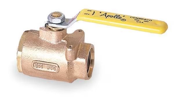1-1/4" SAE Bronze Ball Valve Inline, Apollo Valves, Mfr#: 7790601