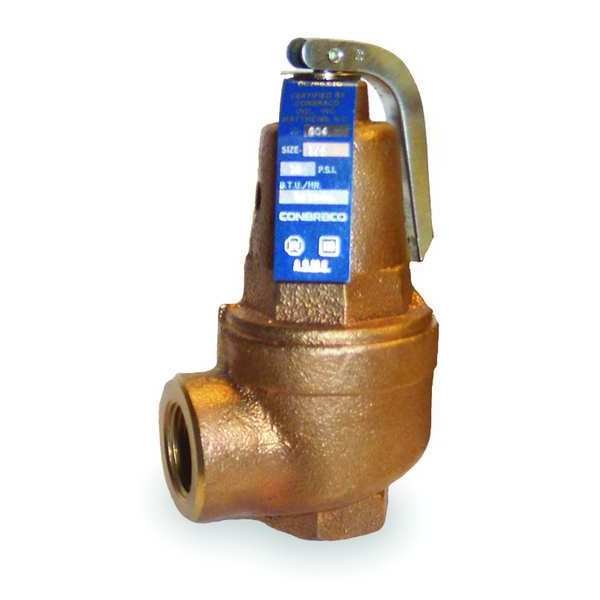 Safety Relief Valve, 1-1/2In, 50psi, Bronze, Apollo Valves, Mfr#: 1060710