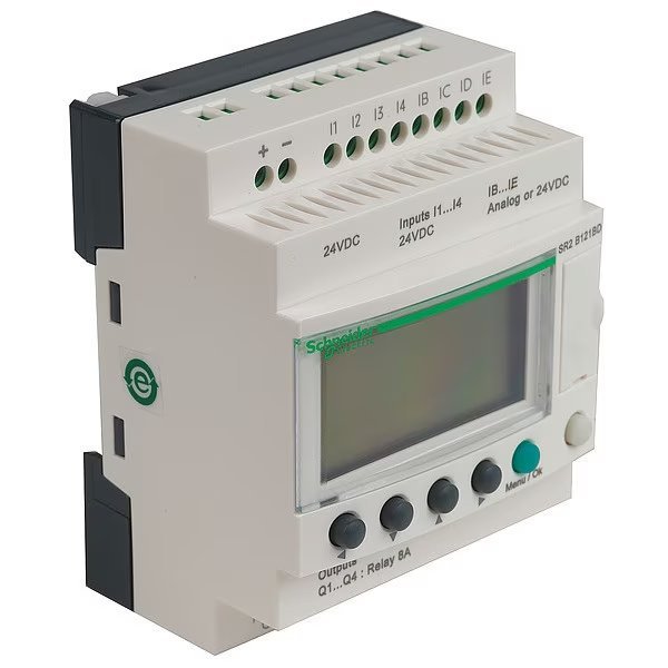 Logic Relay, Input Voltage 100 - 240VAC, Schneider Electric, Mfr#: SR2B121FU