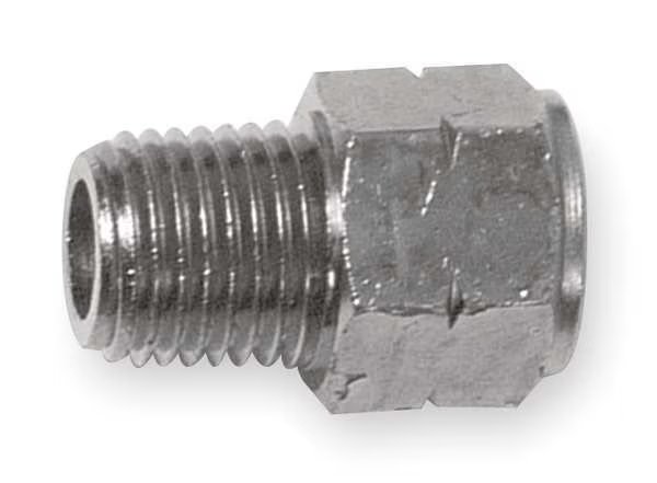 Nickel Plated Brass Adapter, FNPT x MBSP, 1/8" Pipe Size, Aignep Usa, Mfr#: 82242N-02-02