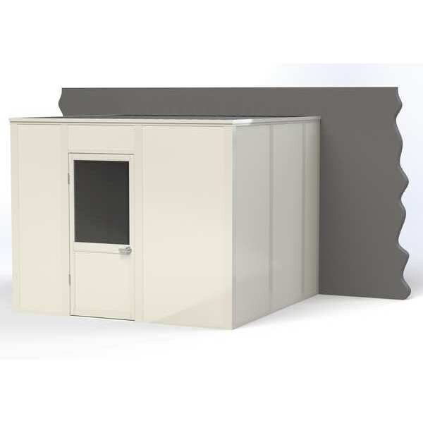 3-Wall Modular In-Plant Office, 8 ft H, 10 ft W, 10 ft D, White, Porta-King, Mfr#: VK1STL-WCM 10'x10' 3-Wall