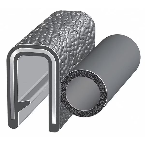 Edge Grip Seal, EPDM, 25 ft Length, 0.7945 in Overall Width, Style: Trim with a Top Bulb, Trim-Lok, Mfr#: 4100B3X3/16A-25