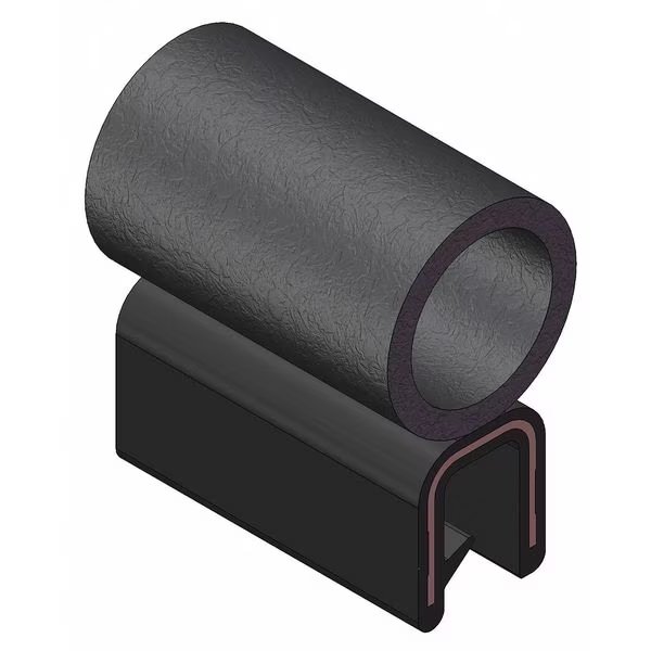 Edge Grip Seal, EPDM, 100 ft Length, 0.437 in Overall Width, Style: Trim with a Side Bulb, Trim-Lok, Mfr#: 4100B3X5/32C-100