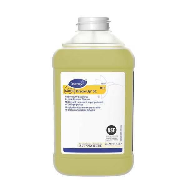 Grease Release Cleaner, 2.5L Bottle, 2 PK, Diversey, Mfr#: 95192347