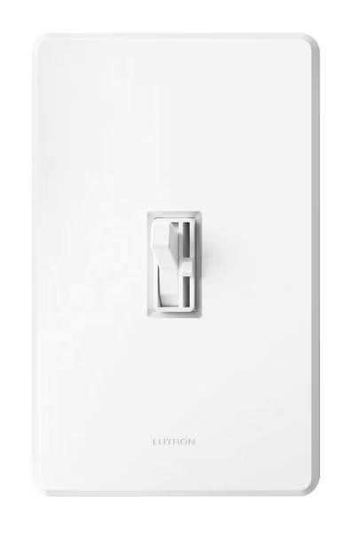 Lighting Dimmer, Toggle, White, 120V, Lutron, Mfr#: AYCL-153P-WH